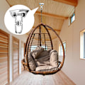 Miniatyrbild 4 av 5: Tunga takkrokar i rostfritt stål 360° rotation, svängbara hängkrokar