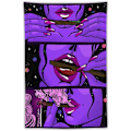 Pikkukuva 1 / 5: Hippy seinävaate Trippy Smoke Cool Girl Art Large Mysterious T