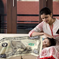 Miniatyrbilde 5 av 5: Million dollar 100 dollar teppe flanell teppe sofa teppe bl