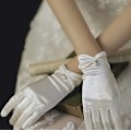 Miniatyrbild 2 av 5: Spets handskar för brud Elegant korta spets handskar handled spets handskar