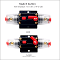 Pikkukuva 4 / 5: 12-24V DC 80A Auton Audio Virtakatkaisin Sulakepesällä