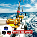 Miniatyrbilde 3 av 3: 12 Stykker Fiske Stang Stropper Elastiske Fiske Stang Bånd Borrelås Stropp Elastiske Fiske Tilbehør Fiske Stang Holder Bånd for Kaste Stang Spinnestang