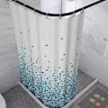 Miniatyrbillede 3 af 3: (Mosaikmønster - Blå, Enkeltpakke) Bruseforhæng, til Badekar og Badeværelse, Vaskbart, Anti-skimmel og Antibakterielt 180 x 180 cm (71 x 71 Tommer),