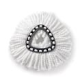 Miniatyrbilde 2 av 4: Svingmopprefill - Mopprefill, Mikrofiber Svingmopprefill, Mopp Enkle Rengjøringsgulvhoder Mopp, Mopphoder For Gulvrengjøring (2-pakning - Hvit)