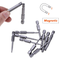 Pikkukuva 5 / 5: 12 kpl 50 mm Torx-kärkipääruuvibittisetti magneettiset ruuvibittiset 1/4\" kuusiokolovarsi S2-teräs T5-T40 tähtikärki turvallisuus Torx tamper-proof sähkö