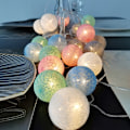 Miniatyrbillede 1 af 5: Smukke kugleformede fe-lys, 3M 20 LED'er streng lys Batte