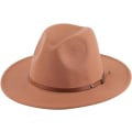 Miniatyrbilde 1 av 4: Kvinners Retro Bredbremmet Floppy Panama Hat Belt Buckle Ull Fedora Hat