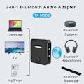 Miniatyrbillede 4 af 4: Bluetooth 5.0 Transmitter, Bluetooth Receiver Bluetooth Adapter med 3.5mm Jack
