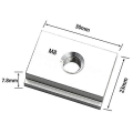 Miniatyrbilde 2 av 5: M8 T-spor glidende glide mutter legering slisset mutter for snekkerverktøy skrue sl