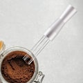 Miniatyrbild 4 av 5: Espresso-nåldistributör i rostfritt stål, verktyg för att röra kaffegrut, barista-tillbehör till kaffemaskin (silver)