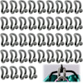 Miniatyrbillede 1 af 5: Flocking Hooks Skridsikre Kroge - Bøjler Flocking Beslag Skab O