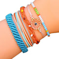 Miniatyrbild 2 av 4: String Armband 5 PCS Wave Justerbar Vattentät Handgjord Sommar
