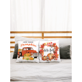 Miniatyrbilde 3 av 5: Gresskar Patch Høst Putetrekk 45,72 x 45,72 cm 4 Stykker Høstdekor Lønneblad Sykkel Gårdshus Høst Putetrekk for Sofa, Høstdekor