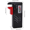 Miniatyrbild 2 av 5: BT-168 Universal Batteritestare, Analog Batteritestare Batterikontroll, Batterilivslängdstestare, för AA, AAA, C, D, 9V, 1.5V, Knappcellsbatterier