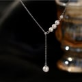 Miniatyrbilde 3 av 5: Perlekjede Choker Håndplukket PearlPlated Bead Ball Chain Dain