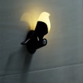 Miniatyrbillede 5 af 5: Led natugle lampe med bevægelsessensor væglampe og magnetisk berøringssensor