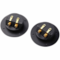 Miniatyrbillede 5 af 5: Way Højttaler Terminalblok 2 stk. Højttaler Terminal Binding Post til Subwoofer Kabel Stik Terminaler