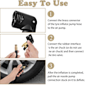 Miniatyrbilde 4 av 4: Dekkventil Adapter, Messing Inflator Dys, Inflator Ventilkontakt, for Bil eller Lastebil Dekk, Sykkel, Motorsykkel, Deflatert