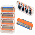 Miniatyrbilde 3 av 4: Manuelle barberblad, femlags barberblad, oransje barberhode 4 p