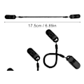 Miniatyrbillede 2 af 5: Hatteholder, Plast Hatteklips Reb til Fisketøj 3 stk Sort Hatteholder med 2 Clips
