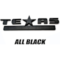 Miniatyrbillede 5 af 5: 2 stk. Helt sort 3D Texas Edition-emblem, der er kompatibel med Chevy S