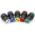 Miniatyrbillede 3 af 5: Sæt med 5 lyse LED-indikatorlamper AD16-22D/S - 22 mm 220 VAC 2