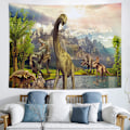 Pikkukuva 2 / 3: 1,5x1m Dinosaurusmaailman tausta Safari 3D Dinosaurit Ruohotasangon järvi