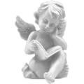 Miniatyrbillede 1 af 4: Engel harpiks have statue, smuk engel skulptur mindesmærke sta