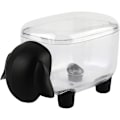 Miniatyrbillede 1 af 5: Bomuldsvatpind-boks, plastikholderboks med låg opbevaringsboks til vatpinde eller makeupkosmetik, transparent, sort
