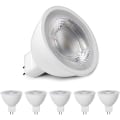 Pikkukuva 1 / 5: MR16 LED-lamput, lämmin valkoinen 3000K, MR16 GU5.3 LED 5W korvaava 50W 40W halogeenilampulle, 500LM LED-valonlähde, AC/DC 12V heijastin LED-lamput, ei välkkymistä, ei himmennettävissä, 5 kpl [Luokka