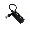 Miniatyrbilde 5 av 5: Ethernet Rj45 Splitter-kabel, Ethernet LAN-nettverksutvidelseskabeladapter Rj45 hann til 3 hunn Splitter for Super Cat5 Cat5E Cat6 Cat7 LAN Ethernet-pluggadapter
