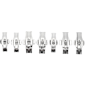 Miniatyrbild 1 av 5: Pieces Urband Clasp, Legering Urband Spänne Silverpolerat Fjärils Spänne för Läder Urband Remmar 15-17-19-21-23-25mm