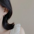Miniatyrbillede 2 af 5: Gemshadow for wome hjerte øreringe