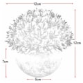 Miniatyrbilde 4 av 4: 2 stk. Mini kunstige planter fire lag gress og Melaleuca urter