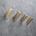 Miniatyrbillede 5 af 5: 4 stk. Heavy Duty vægmonterede badeværelses håndklædekroge - Børstet guld