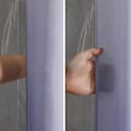 Miniatyrbild 5 av 5: Mögelbeständig duschdraperi tvättbart tyg långt vattentätt polyester duschdraperi gradient lila 180*180cm