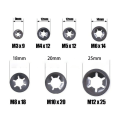 Miniatyrbilde 4 av 4: Universal Lock Washers Lock Washer M3 M4 M5 M6 M8 M10 M12 Starloc