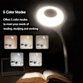 Miniatyrbilde 3 av 5: Bordlampe med USB-ladeport, 5 lysmoduser, 5 lysstyrker