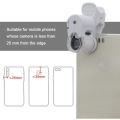 Miniatyrbilde 5 av 5: 60x LED lommelykt forstørrelsesglass med klips for mobiltelefon valutadetektor LED-lampe for optisk tekstil smykker mynter