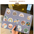 Miniatyrbild 4 av 5: 50 st Boho Estetiska Stickers Minimalistisk Abstrakt Linjekonst Dekor för Vattenflaska