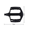 Miniatyrbillede 2 af 3: Cykelpedaler, Aluminium Pedaler, Metal Pedaler, Mountainbike Pedaler, Anti-Slip Cykelpedaler, Platform Pedaler til Landevejscykler, MTB, Bycykler