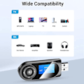Miniatyrbillede 5 af 5: Bluetooth 5.0-sender og -modtager, 2-i-1 Bluetooth-lydadapter med