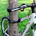 Miniatyrbillede 4 af 5: Kode Cykelkædelås (14 farver) Cykellås Cykellås Kædelås med 5-cifret kodeord til cykel, dør, port (sort)