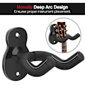 Miniatyrbild 2 av 5: Gitarrväggfäste [3-pack], halkfri metallgitarrkrok för akustisk