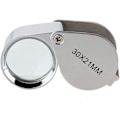 Miniatyrbillede 3 af 4: Juvelerloupe, 30x21mm Forstørrelsesglas, Foldbart Forstørrelsesglas