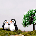 Miniatyrbilde 2 av 5: 10 stk små miniatyrpingviner til mikrolandskap Bonsai DIY