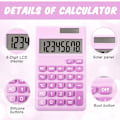 Miniatyrbillede 3 af 5: Basic Standard Lommeregner Mini Digital Desktop Lommeregner med 8