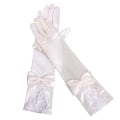 Miniatyrbillede 4 af 5: 1 par LADIES OPERA AFTEN FEST SATIN LANGE FINGER HANDSKER PROM D