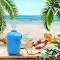 Miniatyrbild 5 av 5: Mini elektrisk pump, USB bärbar camping elektrisk luftpump, snabb uppblåsare och tömmare, 3 munstycksmunstycke för luftpoolleksaker