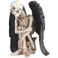 Miniatyrbillede 1 af 5: Harpiks Figurer Skulptur Gotisk Skelet Krop Harpiks Vinge Kranie Statuer Hal